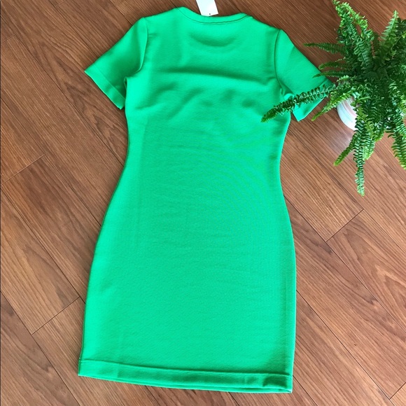 Green H&M Ribbed Dress Size Small - Picture 2 of 6